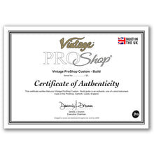 Load image into Gallery viewer, Vintage V120 ProShop Custom Build ~ Heavy Distressed / Black (Contact: Richards Guitars. www.rguitars.co.uk)