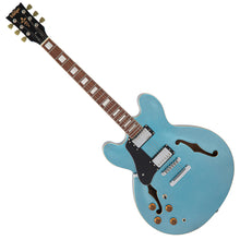 Load image into Gallery viewer, Gun Hill Blue Vintage Limited Edition Left Hand VSA500 ReIssued Semi-Acoustic Guitar
