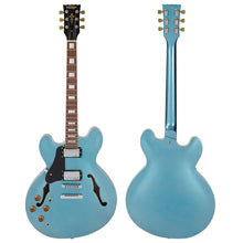 Load image into Gallery viewer, Gun Hill Blue Vintage Limited Edition Left Hand VSA500 ReIssued Semi-Acoustic Guitar