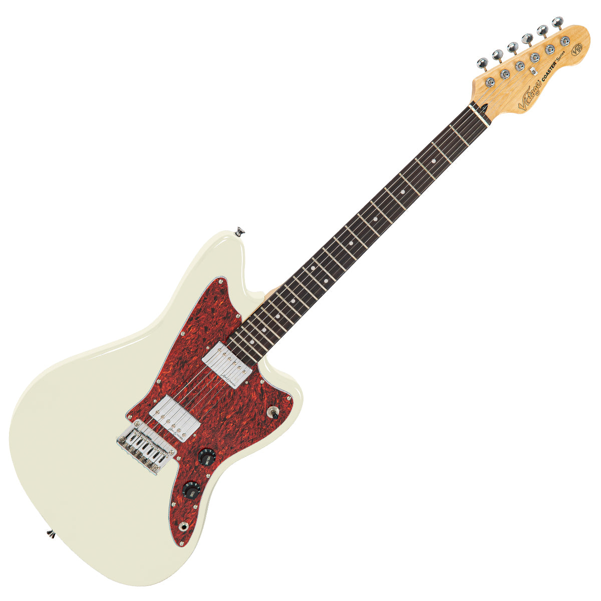 Vintage V50 Coaster Series Electric Guitar ~ Vintage White