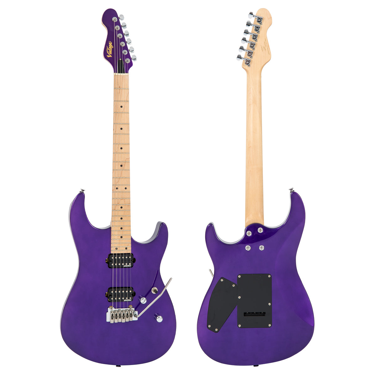ギター Vintage V6M24 Vintage V6M24 ReIssued Series Electric Guitar ~ Pasadena Purple