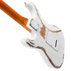 Distressed White Over Sunburst Gloss Vintage V6 ProShop Custom-Build Electric Guitar