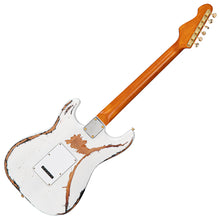 Load image into Gallery viewer, Distressed White Over Sunburst Gloss Vintage V6 ProShop Custom-Build Electric Guitar