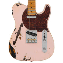Load image into Gallery viewer, Distressed Shell Pink over Sunburst Vintage V72 ProShop Custom-Build Electric Guitar