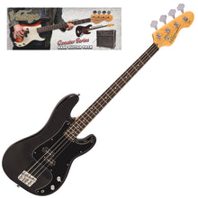 Load image into Gallery viewer, Boulevard Black Vintage V40 Coaster Series Bass Guitar Pack