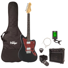 Load image into Gallery viewer, Vintage V50 Coaster Series Electric Guitar Pack ~ Boulevard Black