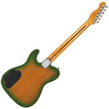 Load image into Gallery viewer, Vintage REVO Series Trio Electric Guitar ~ Green/Yellow Burst