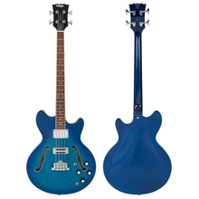Load image into Gallery viewer, Blueburst Vintage REVO Series 'Supreme' Semi-Acoustic Bass Guitar
