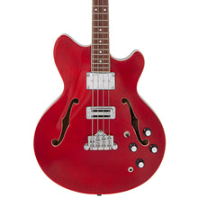 Load image into Gallery viewer, Cherry Red Vintage REVO Series 'Supreme' Semi-Acoustic Bass Guitar