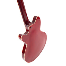 Load image into Gallery viewer, Vintage REVO Series 'Supreme' Semi-Acoustic Bass Guitar ~ Cherry Red