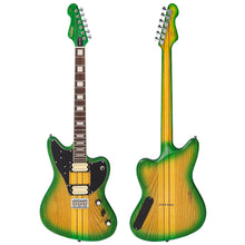 Load image into Gallery viewer, Green/Yellow Burst Vintage REVO Series 'Integra' Electric Guitar