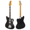 Boulevard Black Vintage REVO Series 'Surfmaster Quad' Electric Guitar