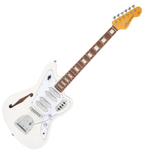 Load image into Gallery viewer, Metallic White Vintage REVO Series 'Surfmaster' Quad Electric Guitar