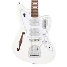Load image into Gallery viewer, Metallic White Vintage REVO Series 'Surfmaster' Quad Electric Guitar