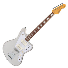 Load image into Gallery viewer, Metallic Silver Vintage REVO Series 'Surfmaster 90' Guitar