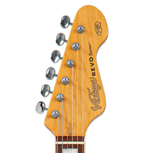 Load image into Gallery viewer, Metallic Silver Vintage REVO Series 'Surfmaster 90' Guitar