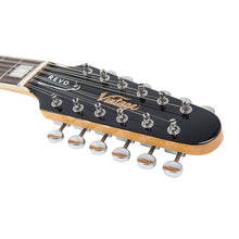 Load image into Gallery viewer, Candy Apple Red Vintage REVO Series 'Surfmaster Thinline' 12-String Electric Guitar