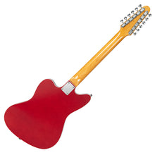 Load image into Gallery viewer, Candy Apple Red Vintage REVO Series 'Surfmaster Thinline' 12-String Electric Guitar