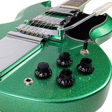 Load image into Gallery viewer, Green Metalflake Vintage 30th Anniversary VS6V Electric Guitar with Vintage Style Vibrato