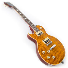 Load image into Gallery viewer, Vintage V100AFD Reissued Electric Guitar ~ Left Hand Flamed Amber