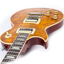 Load image into Gallery viewer, Vintage V100AFD Reissued Electric Guitar ~ Left Hand Flamed Amber