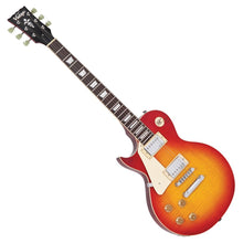 Load image into Gallery viewer, Vintage V100 Reissued Electric Guitar ~ Left Hand Cherry Sunburst