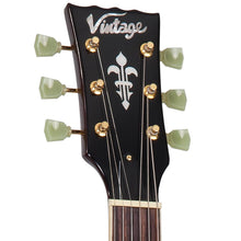 Load image into Gallery viewer, Vintage V100 ReIssued Electric Guitar ~ Left Hand Tobacco Sunburst