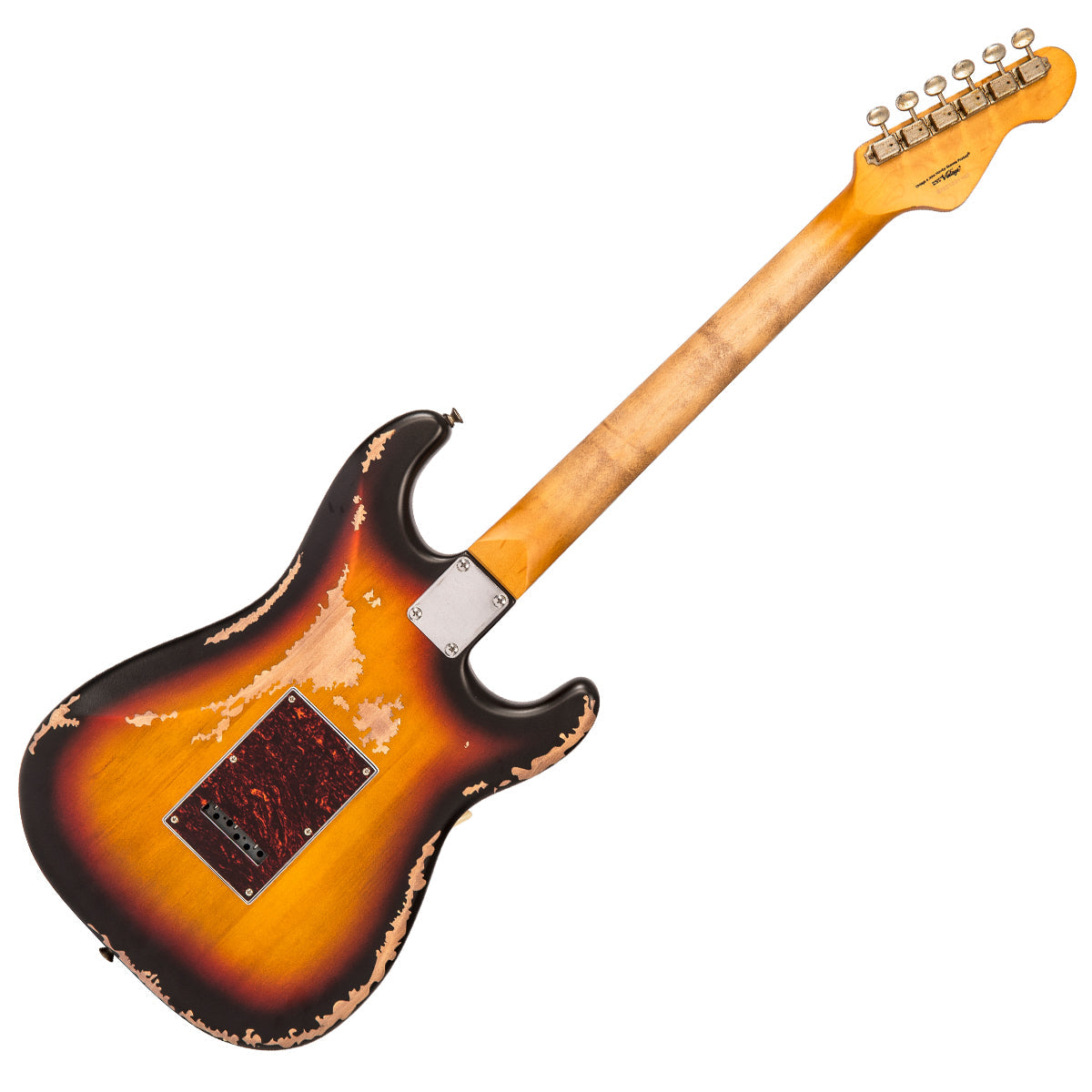 Vintage V6H ICON HSS Electric Guitar ~ Left Hand Distressed