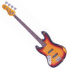 Left Hand Sunset Sunburst Vintage V74 ICON Fretless Bass Guitar
