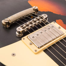 Load image into Gallery viewer, Vintage V100 ICON Electric Guitar ~ Distressed Black Over Sunburst