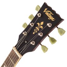 Load image into Gallery viewer, Vintage V100 ICON Electric Guitar ~ Distressed Cherry Sunburst