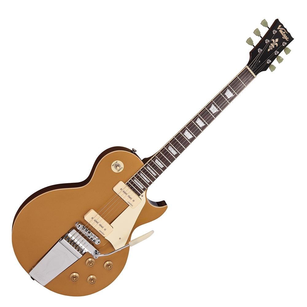 Gold Top Vintage V100 Midge Ure Signature Electric Guitar