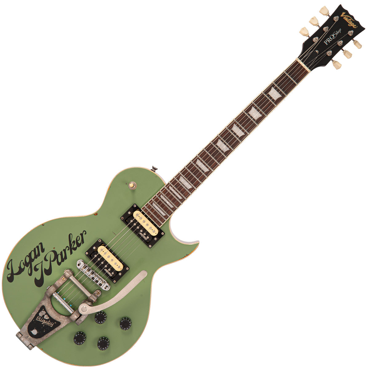 V100 ProShop Unique Electric Guitar ~ Logan J Parker