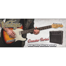 Load image into Gallery viewer, Vintage V20 Coaster Series Electric Guitar Pack ~ Boulevard Black
