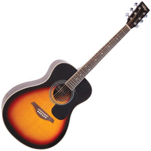Load image into Gallery viewer, Vintage V300 Acoustic Folk Guitar ~ Vintage Sunburst
