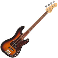 Load image into Gallery viewer, Vintage V42 ReIssued Bass Guitar ~ 3 Tone Sunburst