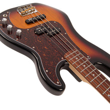 Load image into Gallery viewer, Vintage V42 ReIssued Bass Guitar ~ 3 Tone Sunburst