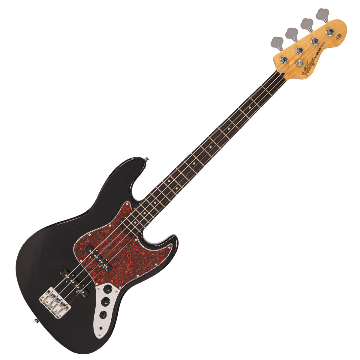 Vintage V49 Coaster Series Bass Guitar ~ Boulevard Black