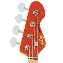 Load image into Gallery viewer, Firenza Red Vintage V4 ReIssued Maple Fingerboard Bass Guitar