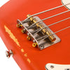 Distressed Firenza Red Vintage V4 ICON Bass Guitar