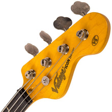 Load image into Gallery viewer, Distressed Firenza Red Vintage V4 ICON Bass Guitar