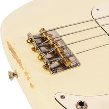 Load image into Gallery viewer, Distressed Vintage White Vintage V4 ICON Bass Guitar