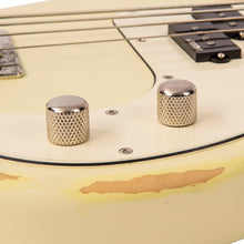 Load image into Gallery viewer, Distressed Vintage White Vintage V4 ICON Bass Guitar