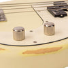 Distressed Vintage White Vintage V4 ICON Bass Guitar