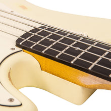 Load image into Gallery viewer, Distressed Vintage White Vintage V4 ICON Bass Guitar