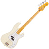 Vintage White Vintage V4 ReIssued Maple Fingerboard Bass Guitar
