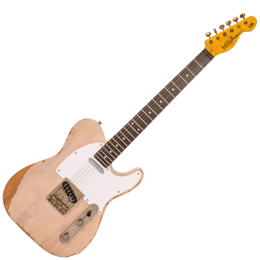 Vintage V62 ICON レリックテレキャスター Vintage V62 ICON Electric Guitar ~ Distressed Ash Blonde