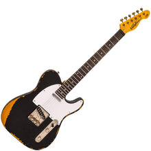 Load image into Gallery viewer, Distressed Black Vintage V62 ICON Electric Guitar