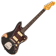 Load image into Gallery viewer, Vintage V65 ICON Vibrato Electric Guitar ~ Distressed Black