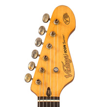 Load image into Gallery viewer, Vintage V65 ICON Vibrato Electric Guitar ~ Distressed Black
